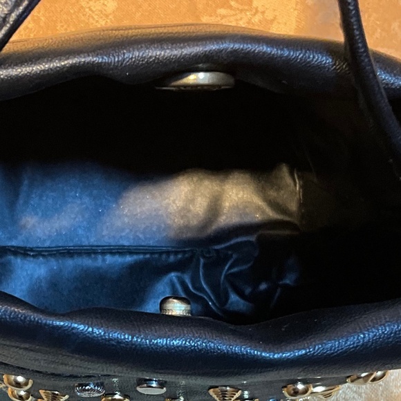 Unbranded - Brown gold studded bucket bag 5-H1Bc - Picture 8 of 8